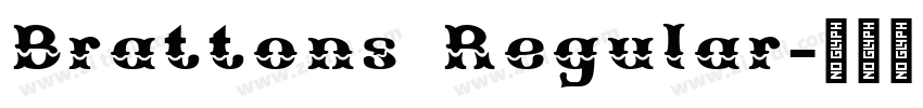 Brattons Regular字体转换 Brattons Regular字体转换
